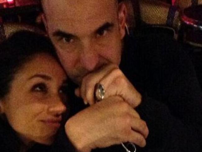 Meghan Markle and Suits co-star Rick Hoffman. Meghan won’t be joining her former co-stars at the Emmys next month. Picture: Instagram