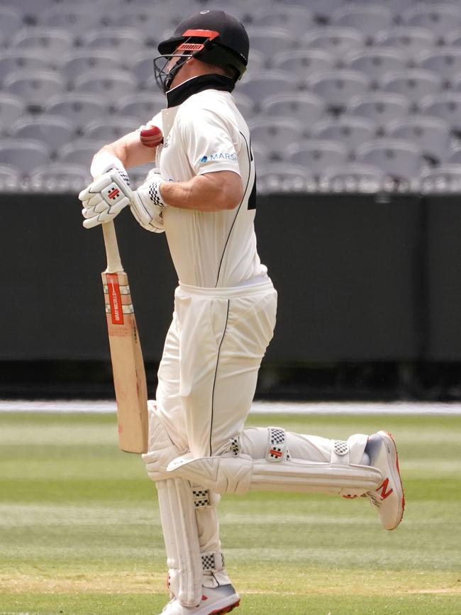 Several WA players were struck on the body due to the unpredictable bounce of the MCG pitch. Pic: AAP