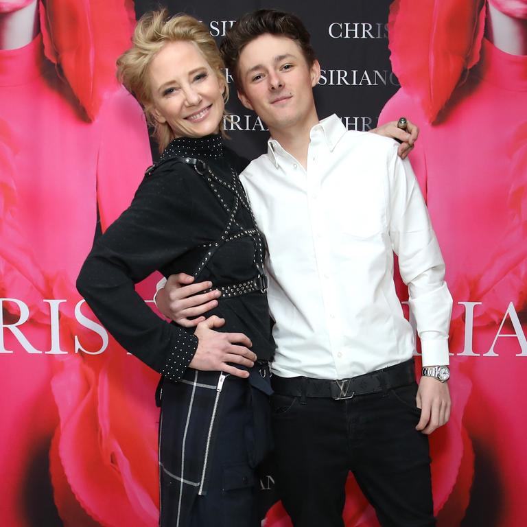 Anne Heche and her son Homer Laffoon. (Photo by Rachel Murray/Getty Images for Christian Siriano)