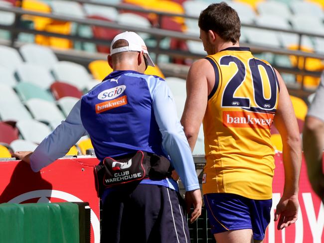 McGovern leaves training early.