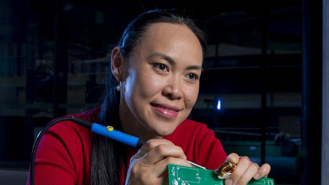 Engineer Dr Anh Tran  for a story on gender divide   in women studying STEM at universities. Picture: Jerad Williams