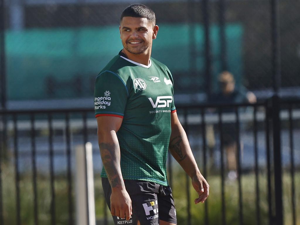 Latrell Mitchell hasn’t spoken publicly in nine months. Picture: Richard Dobson