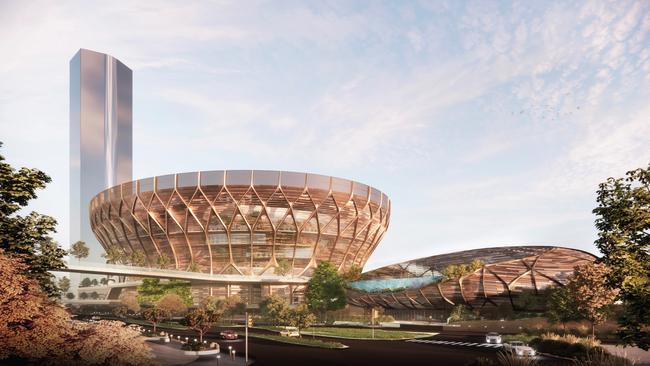 2032 Olympics Brisbane Arena concept study by Noel Robinson Architect and HKS