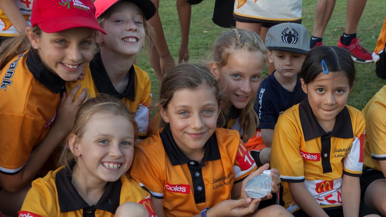 Stacey Taurima and Joshua Cowley visit Sunnybank Little Athletics ...