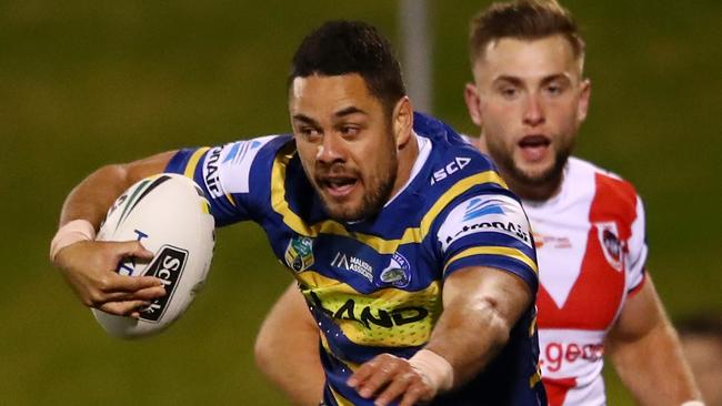 Hayne has his best game since he returned to Parramatta. Photo by Cameron Spencer/Getty Images.