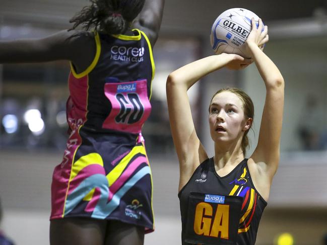 Emily Andrew playing for her former VNL team, the Ariels. Picture: Grant Treeby/NV