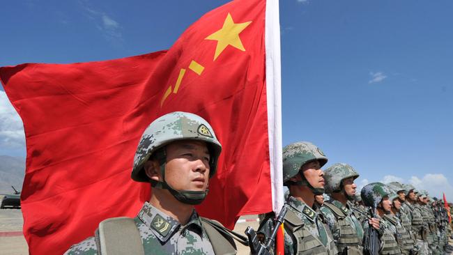 During the past few decades, that very undemocratic China has undertaken the largest and most rapid peacetime military build-up in human history. Picture: AFP