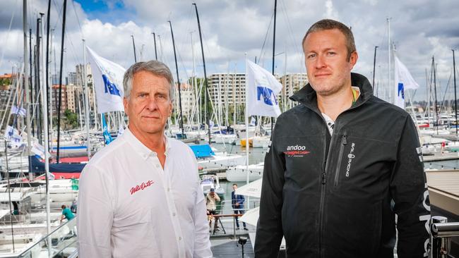 Stan Honey (left) is navigating Wild oats south and Justin Shaffer is navigator aboard Andoo Comanche. Pic: Supplied.