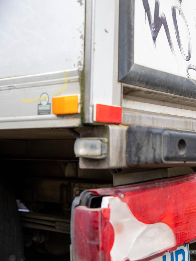 Tasmania Prime Meat Owner, MD Imadul Islam Rahat has had his van vandalised to the point where it is unroadworthy. Picture: Linda Higginson