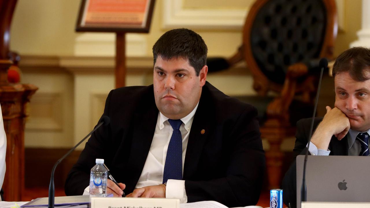 Queensland Government Estimates hearings at Parliment - Brent Mickelberg MP Member for Buderim Brisbane Wednesday 9th December 2020 Picture David Clark