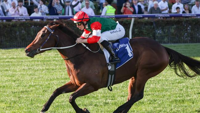 Amelia's Jewel wins the Let's Elope Stakes at Flemington in 2023. Picture: George Sal-Racing Photos