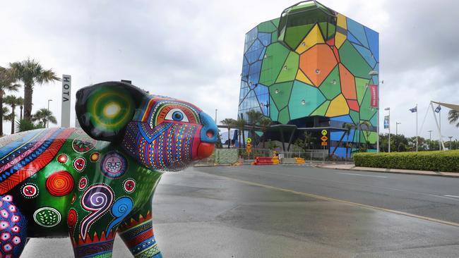 The new Gallery building at HOTA is nearly ready for opening. Picture: Glenn Hampson