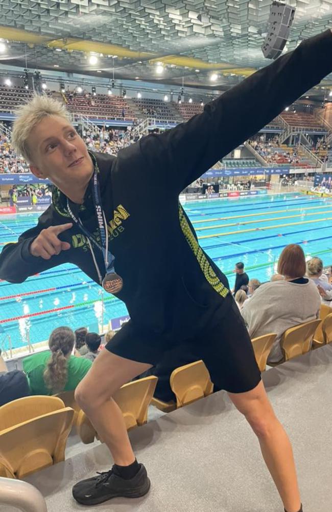 Liam Brown has been invited to the Next Wave Invitational Competition Camp after a successful National Age Championships campaign. Picture: Darwin Swimming Club