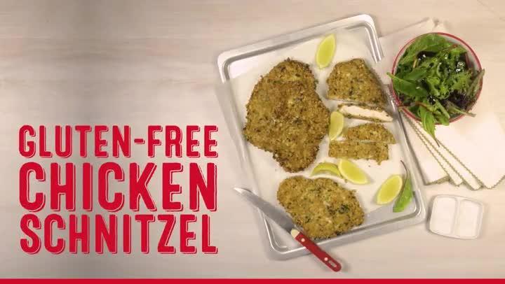 Gluten-free chicken schnitzel