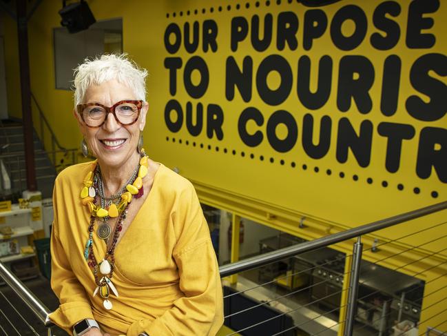 25/1/19: Ronni Kahn who has been nominated for Australia Day Honours for distinguished service to social welfare, particularly through the development and delivery of innovative programs. She is the founder of OzHarvest. John Feder/The Australian.