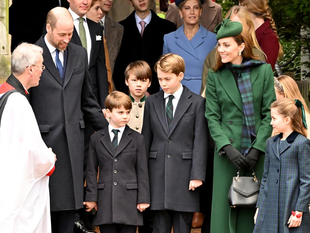 The royals attend the 2024 Christmas Morning Service at St Mary Magdalene Church on December 25, 2024 in Sandringham, Norfolk. Picture: Jordan Peck/Getty Images