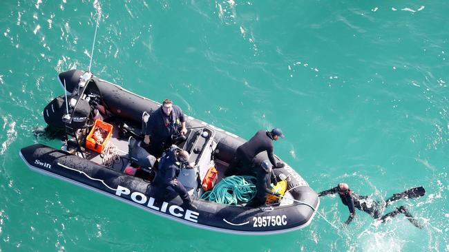 Plane Crash – The search for the missing Yak-52 plane around South Stradbroke Island (Jumpinpin) where the pilot and passenger on board are still missing. Picture: NIGEL HALLETT