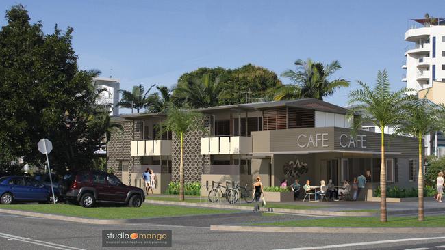 The cafe development in Cairns North, on the corner of Lake and Charles St, that could be the first of many in the area.