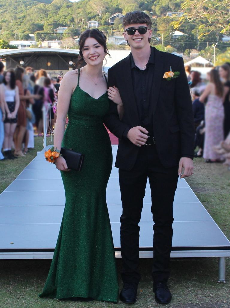 Cadence and Cameron at the St Ursula's College Formal. Photo: Contributed