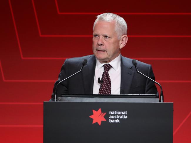 MELBOURNE, AUSTRALIA - NewsWire Photos, DECEMBER 16, 2022. NAB chairman Phil Chronican  speaks at the bank's AGM in Melbourne. Picture: NCA NewsWire / David Crosling