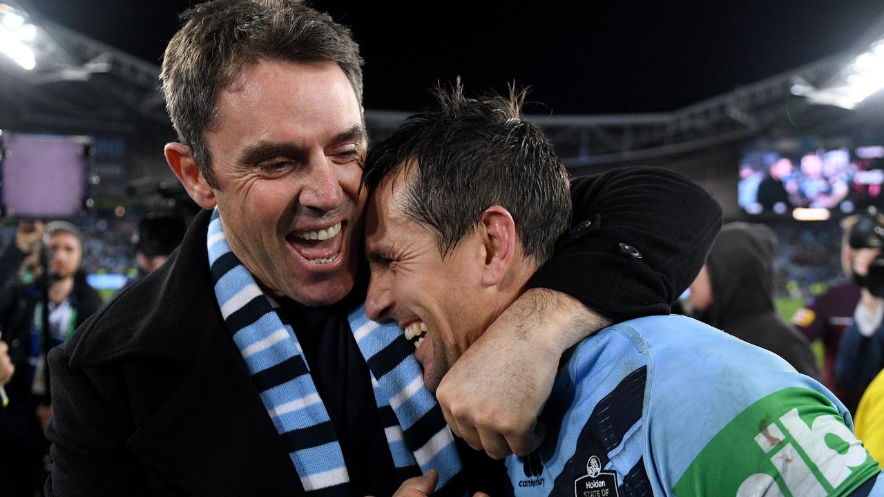 NSW Blues coach Brad Fittler (left) isn’t afraid to make tough calls.