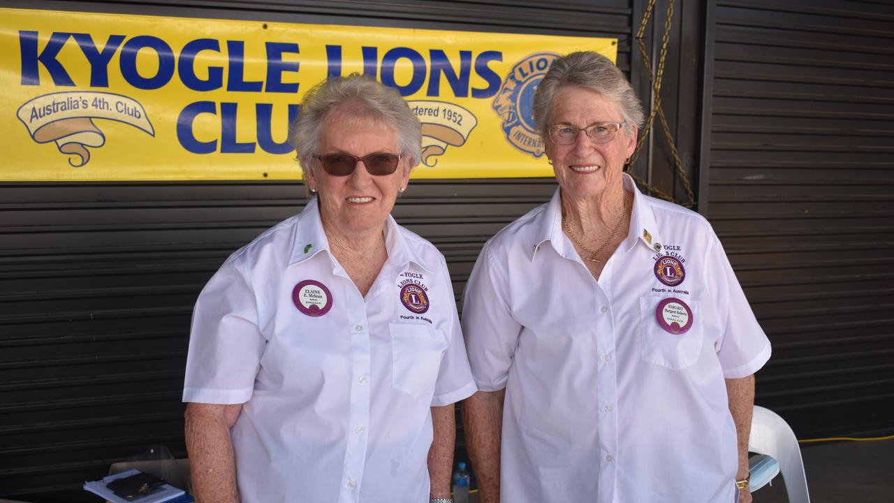 Elaine McLean and Margaret Roberts from Kyogle Lions Club at the Australia Day ceremony in Kyogle.