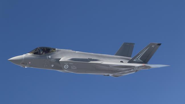 The US manufacturer of the F-35A stealth fighter – Lockheed Martin – has halted deliveries of the aircraft to the RAAF until new software to support fleet upgrades can be certified. Picture: Nigel Pittaway