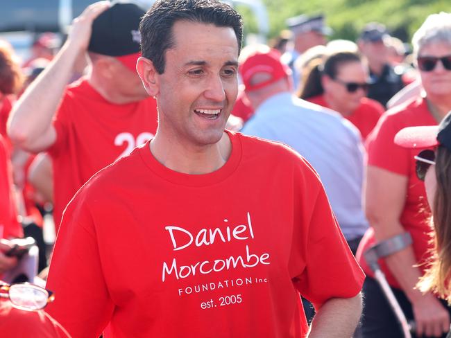 Leader of the Opposition David Crisafulli attends the Walk for Daniel, Woombye. Picture: Liam Kidston