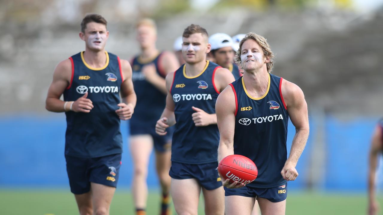 Rory Sloane, right, was huge for the Crows in Round 1.