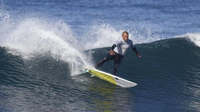 The La Perouse Indigenous Boardriders' Allan Campbell in action. Picture: supplied.