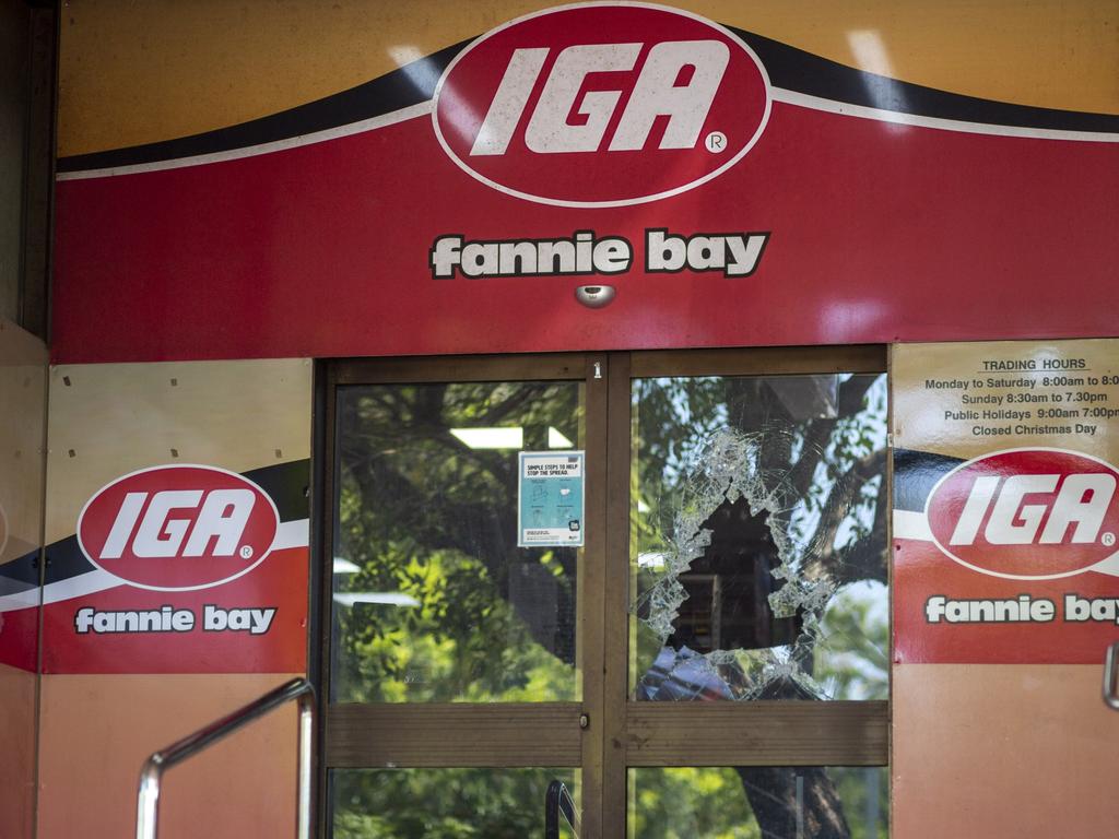 Fannie Bay IGA has been once again broken into on Tuesday night. Picture: Floss Adams.