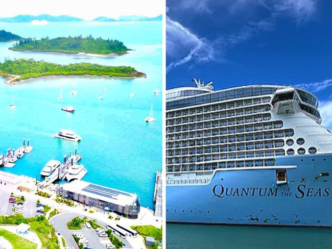 World’s biggest cruise ships descend on Whitsundays, numbers higher than pre-covid