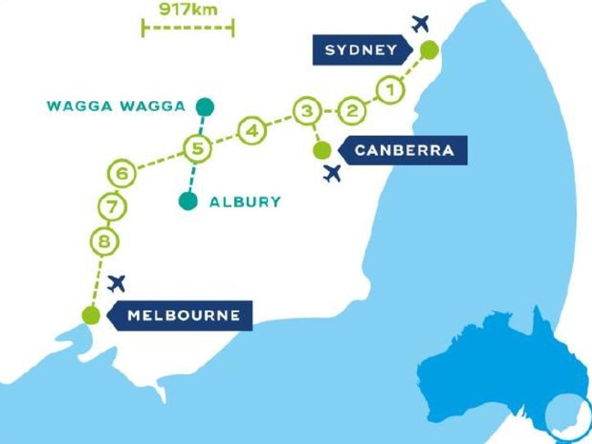 CLARA’s proposed route outline. Picture: CLARA