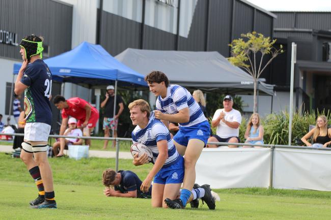 Ballymore Cup rugby action at the Albany Creek Brumbies Junior Rugby Union Club on Friday, April 12, 2024.