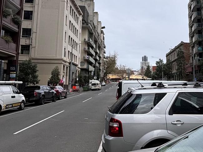 Before shots of the proposed Franklin St walkway up to the Queen Victoria Market. Picture: Supplied