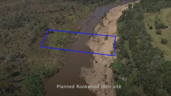 Early design and orientation of Rookwood Weir.