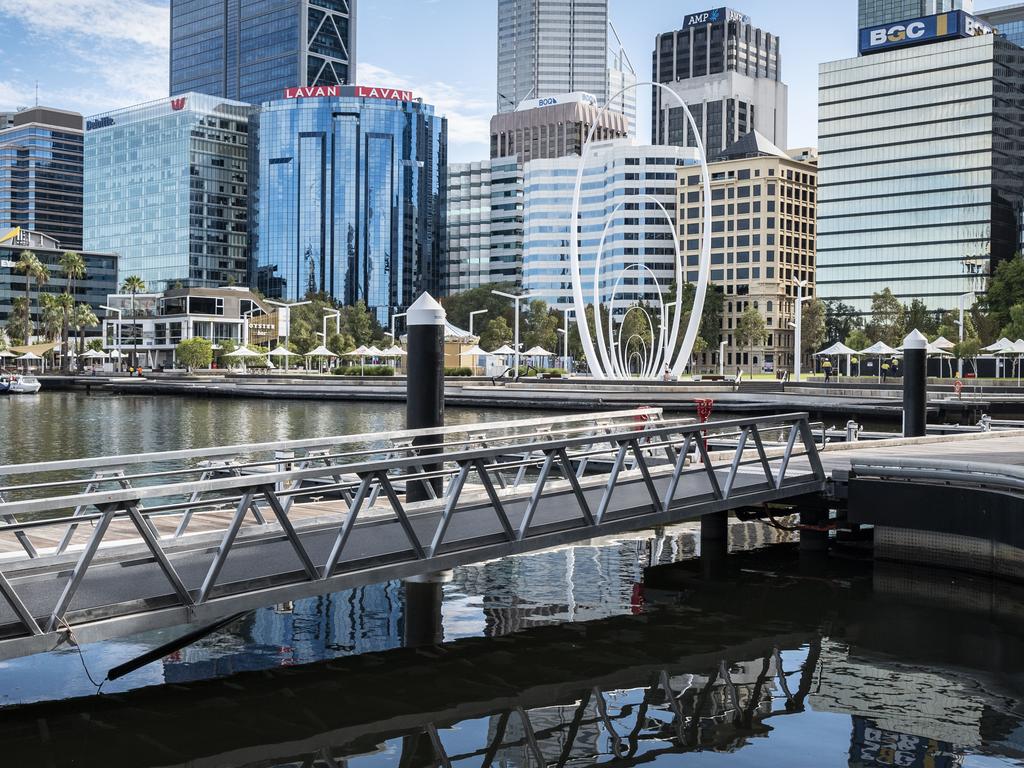 Streets and tourist spots in the Perth CBD are empty after the state government ordered a three-day lockdown. NCA NewsWire/Tony McDonough