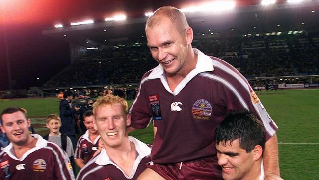 One of Bennett’s greatest move was recalling Allan Langer for the 2001 Origin series. Picture: Glenn Barnes