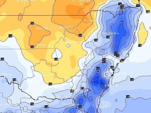 the temperature forecast for 10am Thursday