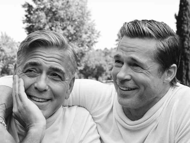 George Clooney and Brad Pitt