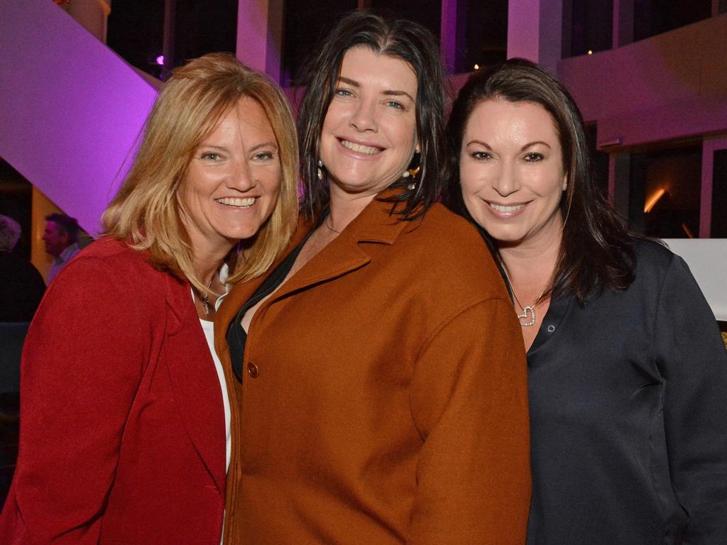 Margie Morden, Helen Mackay, Nicole Bricknell at GC Business Week wrap party at Nineteen The Star Gold Coast. Picture: Regina King