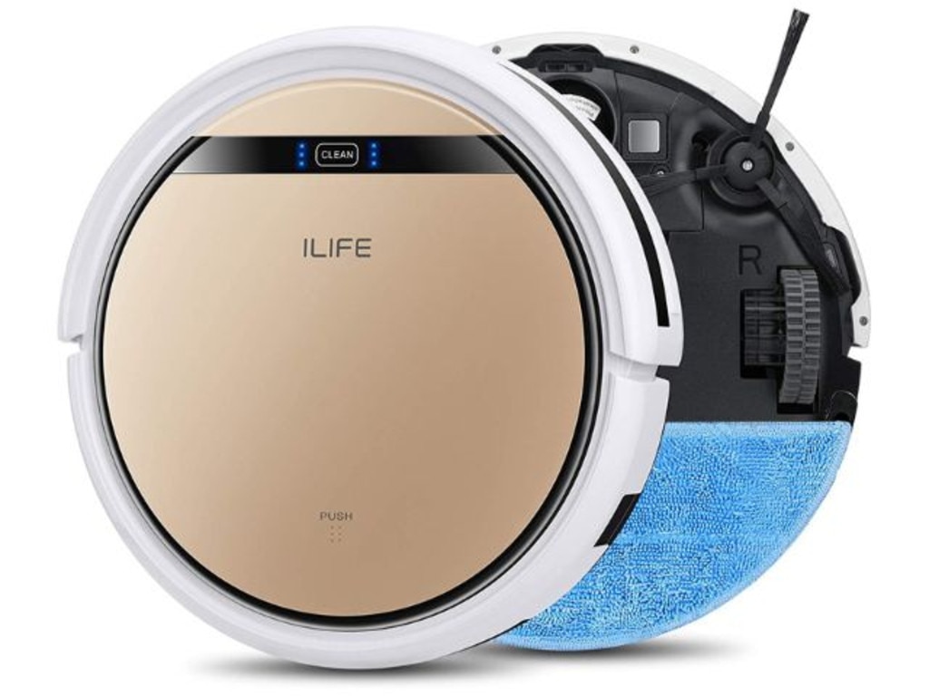 ILIFE V5s Pro two-in-one Mopping Robot Vacuum Cleaner. Image: Amazon Australia.