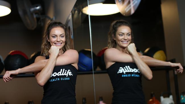 Fitness Guru Emily Skye at Goodlife Health Club. Pictures: Jack Tran