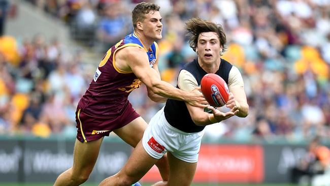 Caleb Marchbank couldn’t play after halftime on Saturday. Picture: Getty Images