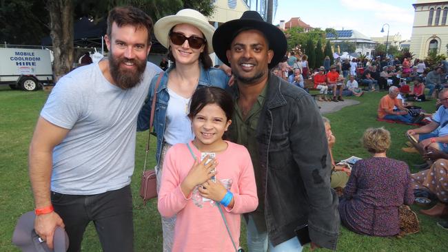 Joshua Hess, Grace Fullerton, Ranil Whitehead and Kiyomo Whitehead at the Relish Food & Wine Festival.