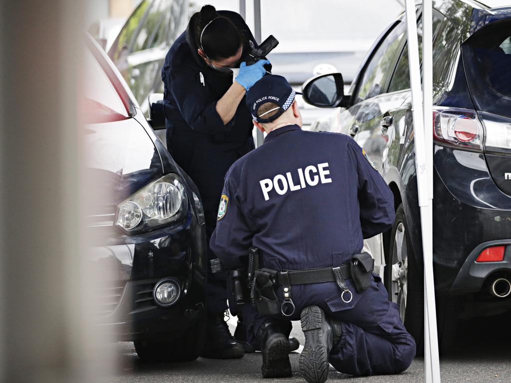 Police are scouring surrounding areas. Picture: Adam Yip