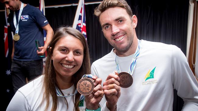 Lisa Darmanin and Jason Waterhouse are hoping to make their second Olympic team. Pic: Pedro Martinez/Sailing Energy.