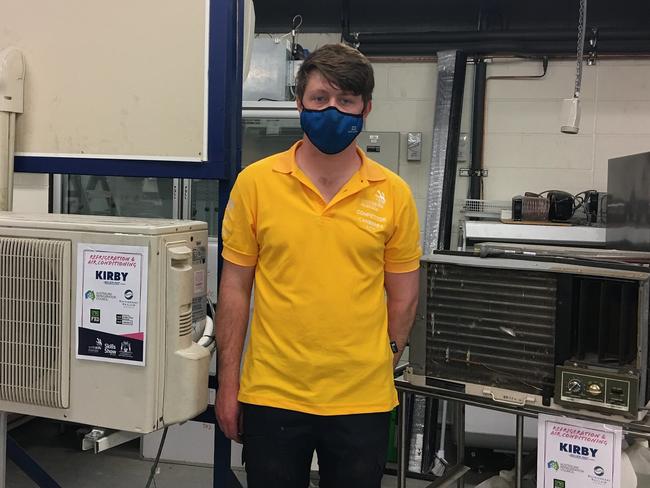 Ryan Hanns hopes to make Team Australia and compete in refrigeration and airconditioning. Picture: WorldSkills Australia