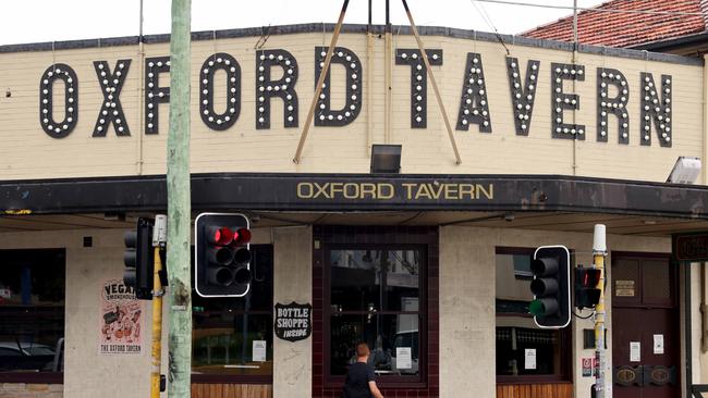 The Oxford Tavern in Petersham has been declared a Covid hotspot after more than 40 people who attended a pub trivia night tested positive. Picture: NCA NewsWire / Damian Shaw