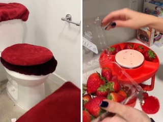 Influencer’s ‘menstruation day’ toilet set-up slammed